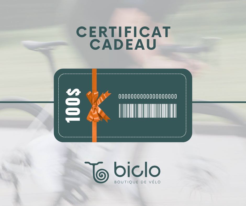 Certificat-Cadeau Biclo