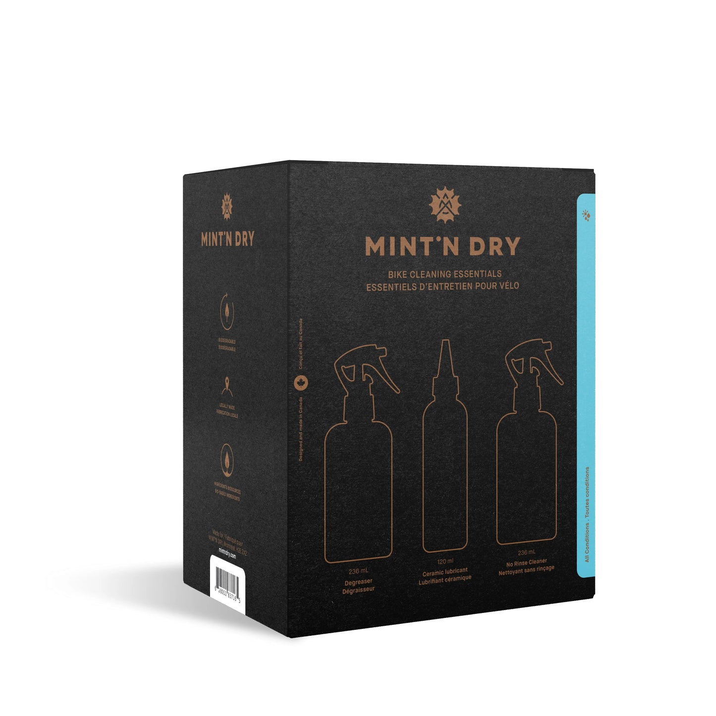 MINT'N DRY - Gift set with all-conditions ceramic lubricant