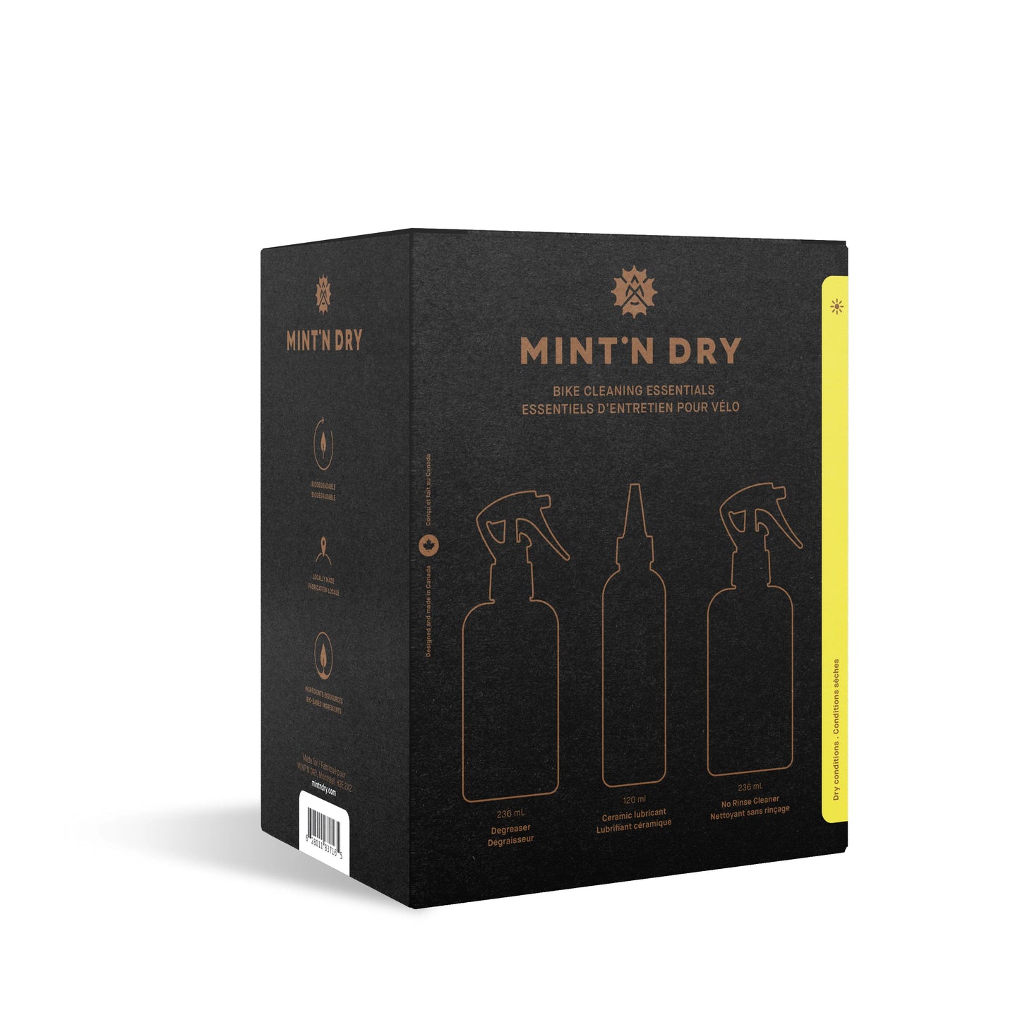 MINT'N DRY - Ensemble cadeau avec lubrifiant céramique sec