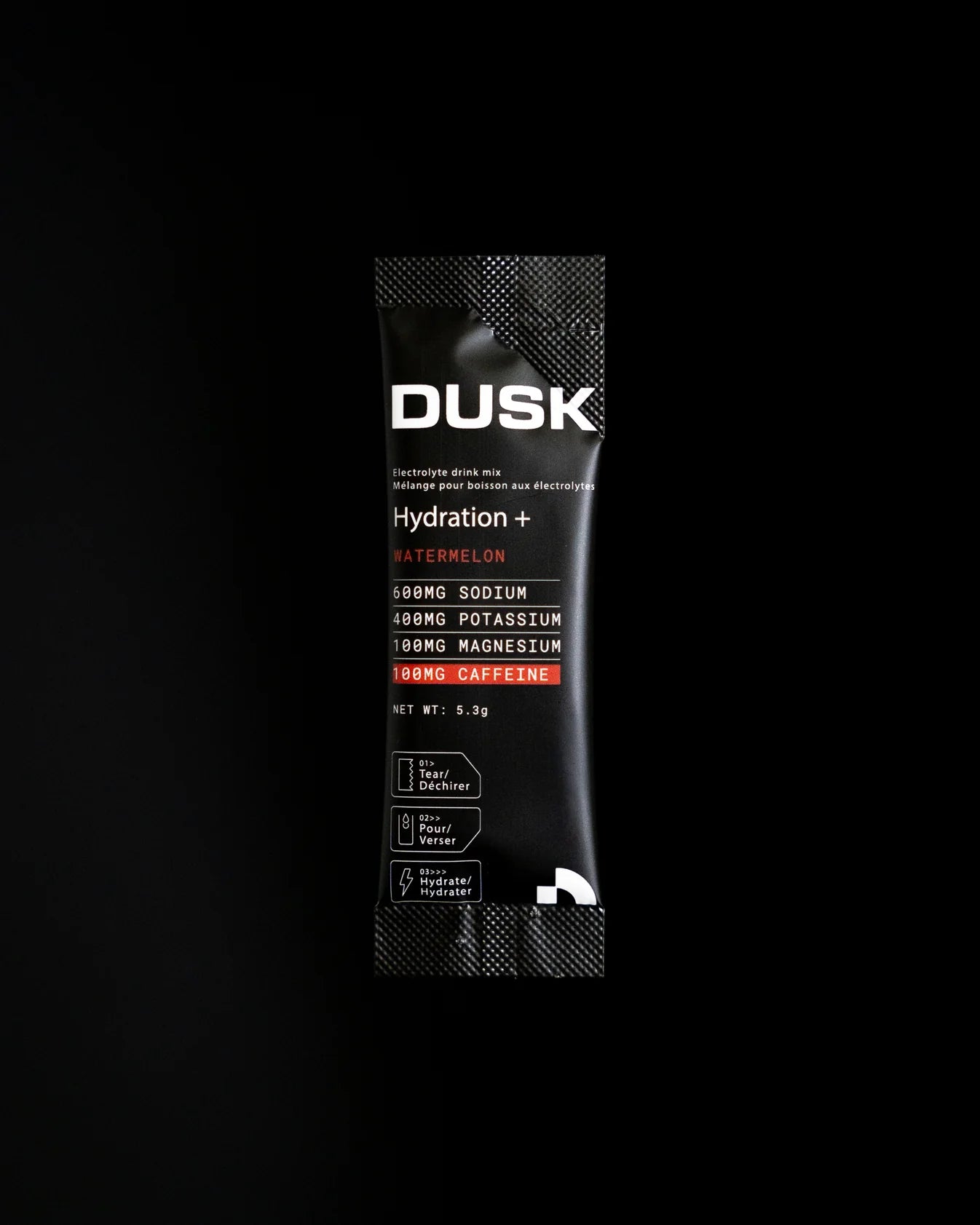 Électrolytes + Caféine Hydration 2.0 Melon d'eau 30 sachets - DUSK