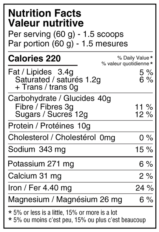 Mélange de récupération complet Chocolat Noisette 600g - NAAK