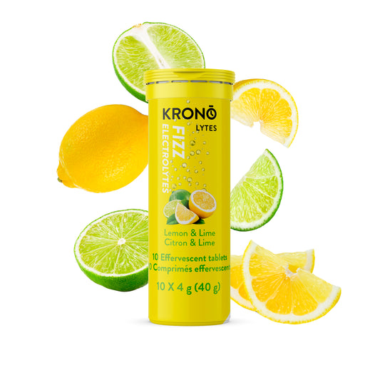 Tablettes effervescentes électrolytes (10)  Citron Lime - Krono Nutrition