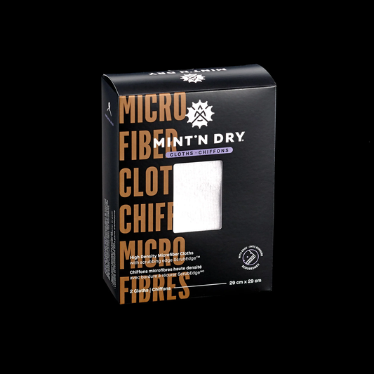 Chiffons (2) Microfibre avec Scrubedge - Mint'N Dry