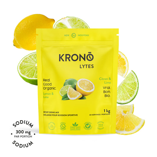 Mélange pour boisson sportive Krono Lytes Citron et Lime - Krono Nutrition