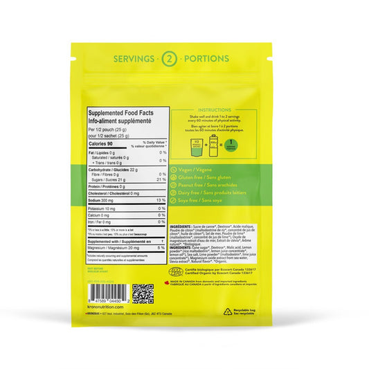 Boisson Electrolytes 50g Lime et Citron - Krono Nutrition