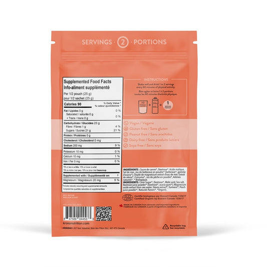 Boisson Electrolytes 50g Pêche - Krono Nutrition