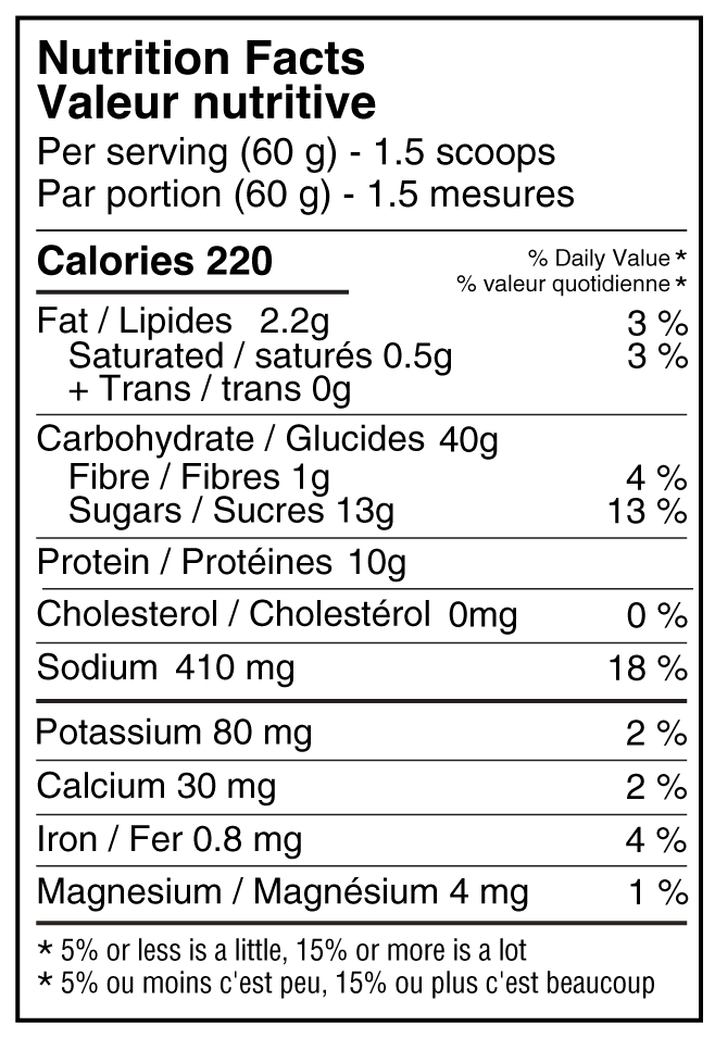 Mélange de récupération complet Vanille Chaï 600g - NAAK