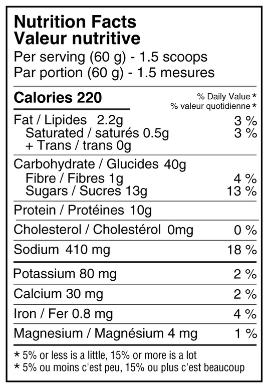 Mélange de récupération complet Vanille Chaï 600g - NAAK