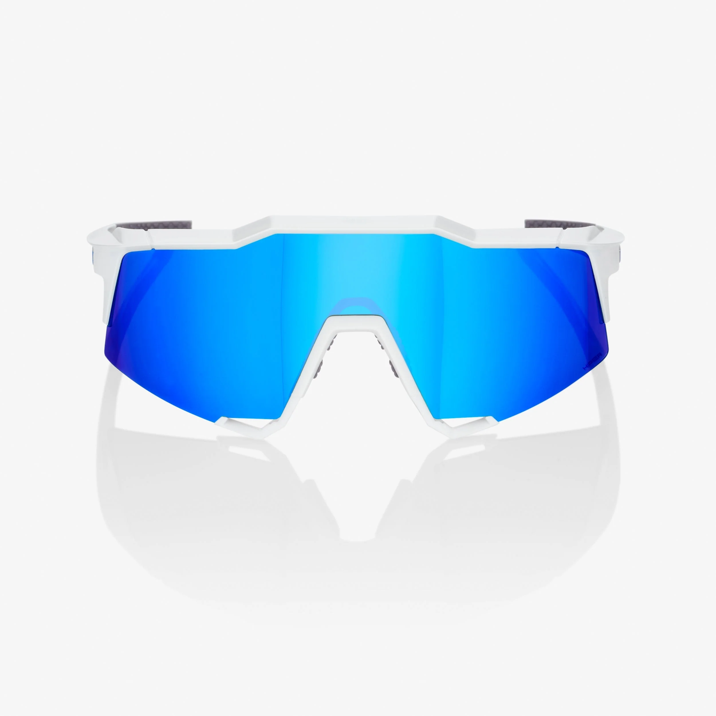 Lunettes Speedcraft XS Matte White / Blue Multilayer Mirror Lens - 100%