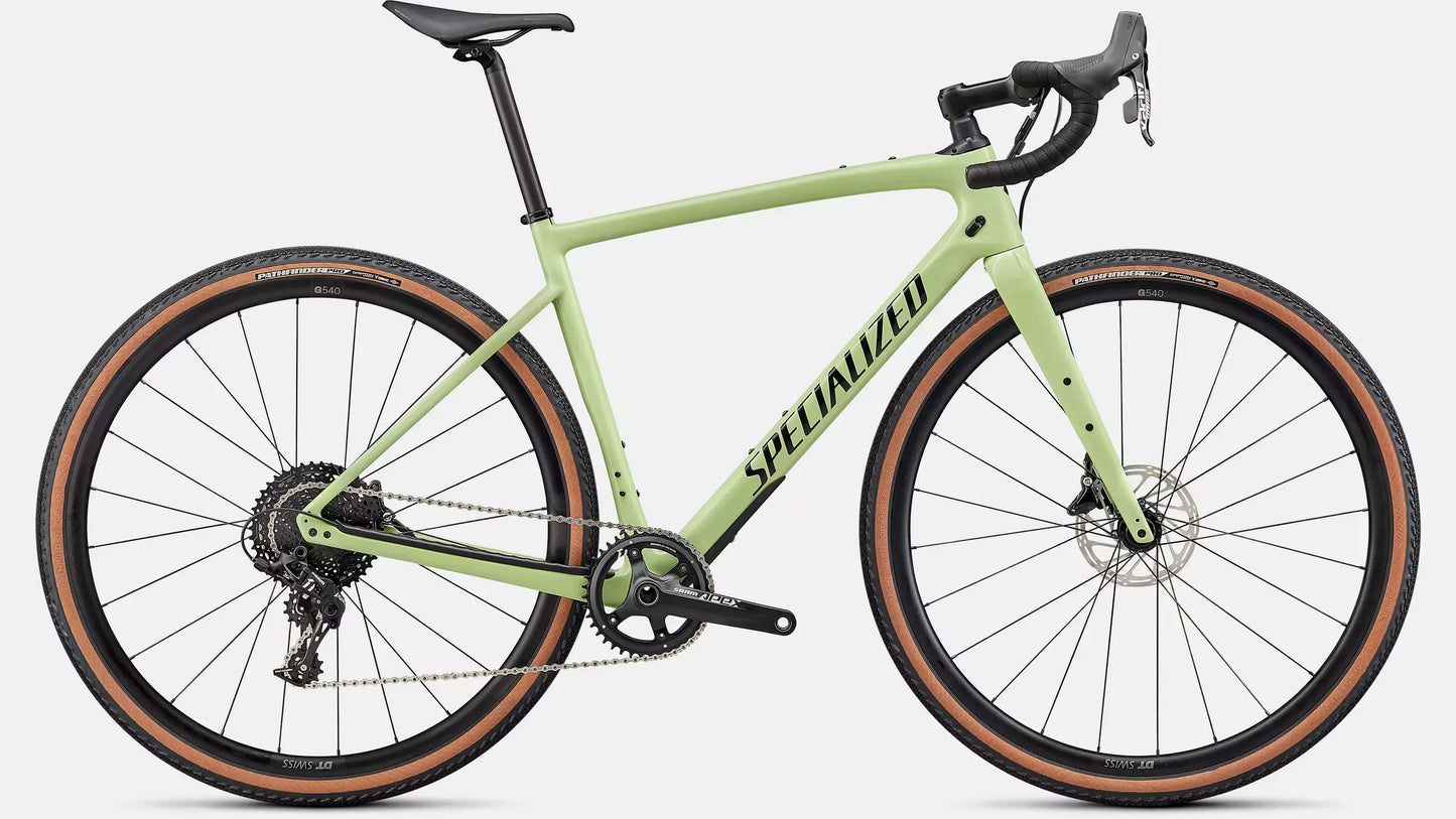 Vélo de Location Diverge Sport Carbon - Specialized Limestone/Black/Chrome 52