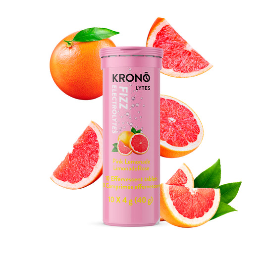 Tablettes effervescentes électrolytes (10) Limonade Rose - Krono Nutrition