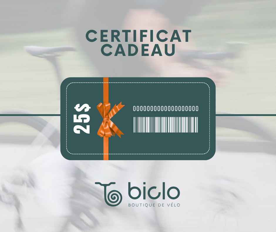 Certificat-Cadeau Biclo