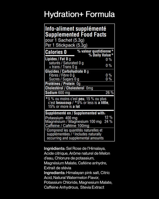 Électrolytes + Caféine Hydration 2.0 Melon d'eau (1 sachet) - DUSK