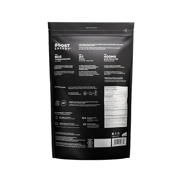 Boisson d'effort Boost Energy Neutre 60 Sac - NAAK