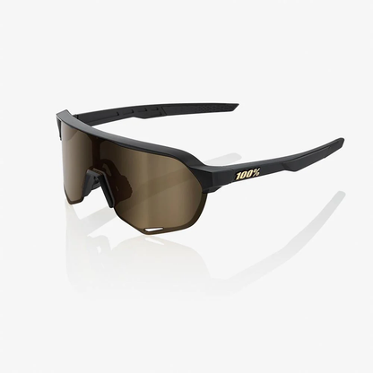 Lunettes S2 Matte Black / Soft Gold Mirror Lens - 100%