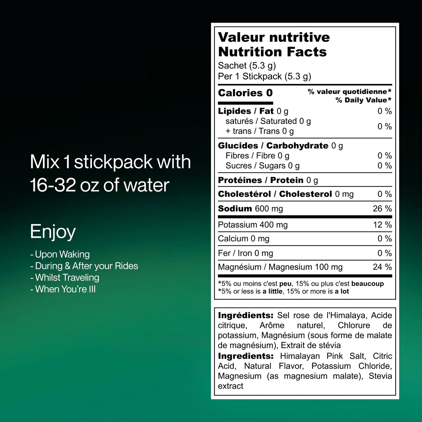 Électrolytes Hydration 2.0 Lime 30 sachets - DUSK