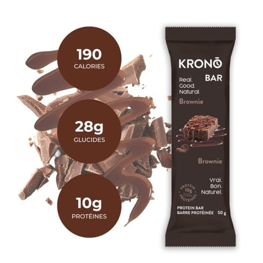 Barre protéinée Brownie 50 g - Krono Nutrition