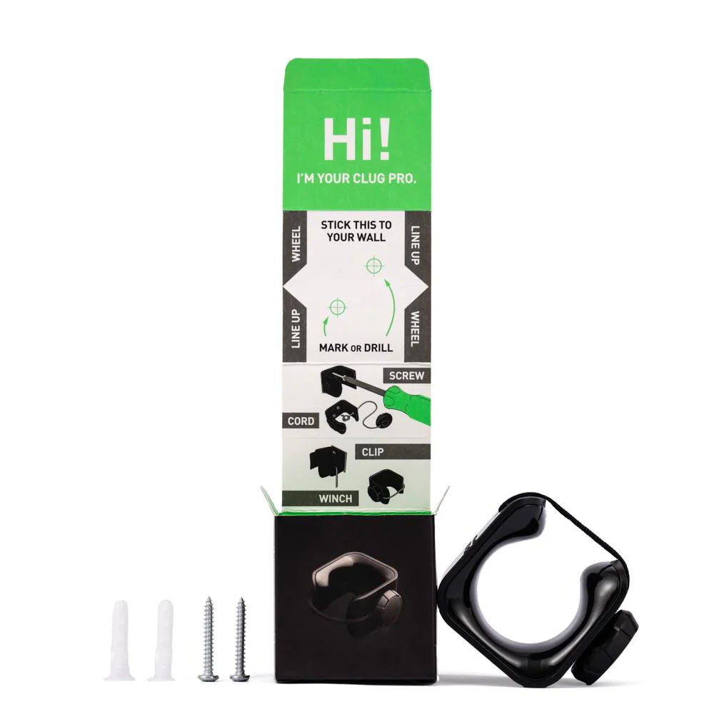 Support mural Clug PRO avec Fidlock Hybrid 33/43mm - Hornit