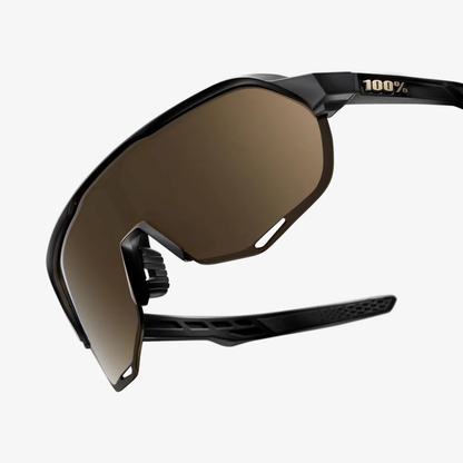 Lunettes S2 Matte Black / Soft Gold Mirror Lens - 100%