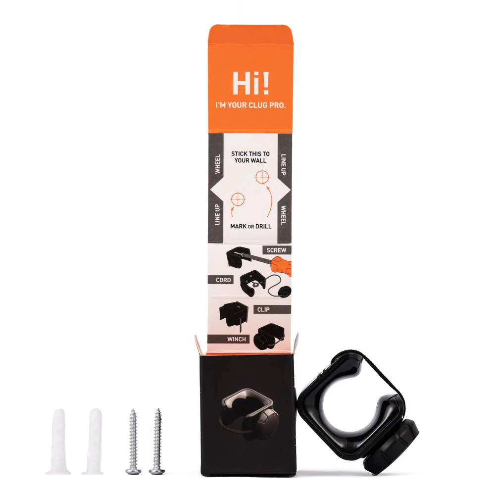 Support mural Clug PRO avec Fidlock MTB 1.75/2.25" - Hornit