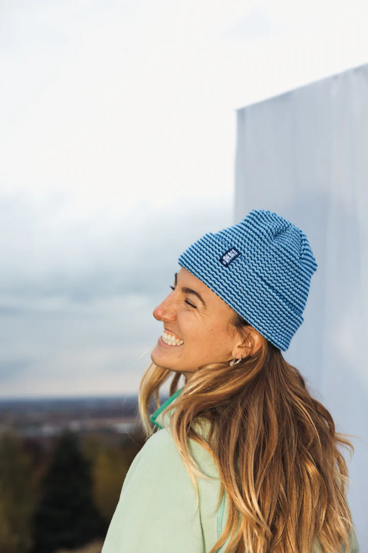 Beanie Lignes Bleues - Les Saisons