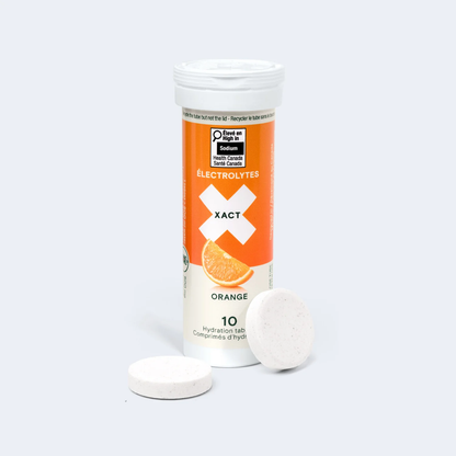 Électrolytes comprimés (10) d'hydratation sportive Orange - XACT Nutrition