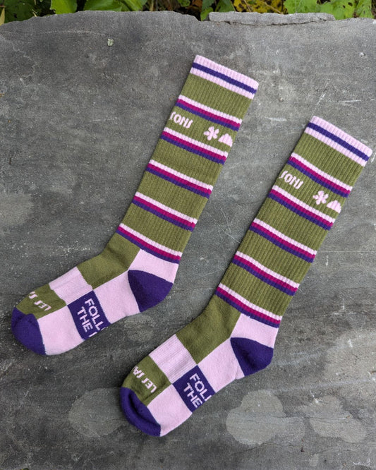 Chaussettes rayées en Mérino - Les Saisons