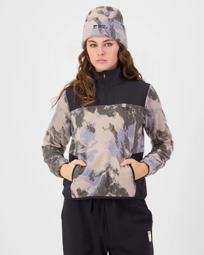 Chandail Merino Pileup à col zippé 1/4 Femme - Mons Royale
