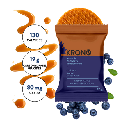 Gaufrettes Énergétiques Érable & Bleuet - Krono Nutrition