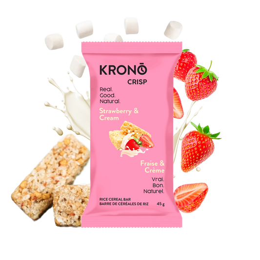Crisp Énergétique Fraise & Crème - Krono Nutrition
