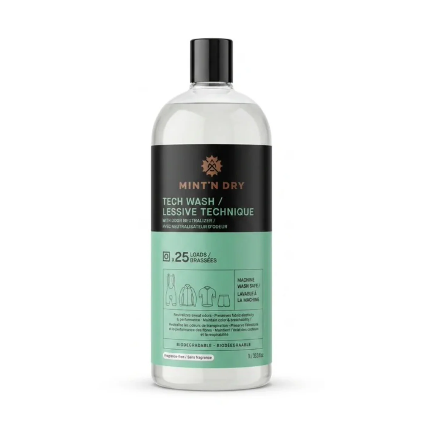 Détergent pour Vêtements Techniques & Neutralisateur d'odeurs - Mint'N Dry