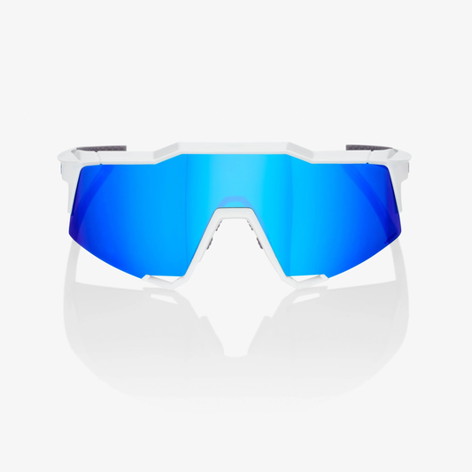 Lunettes Speedcraft XS Matte White / Blue Multilayer Mirror Lens - 100%